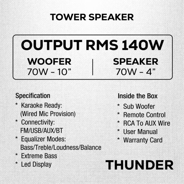 IVEE THUNDER TOWER SPEAKER