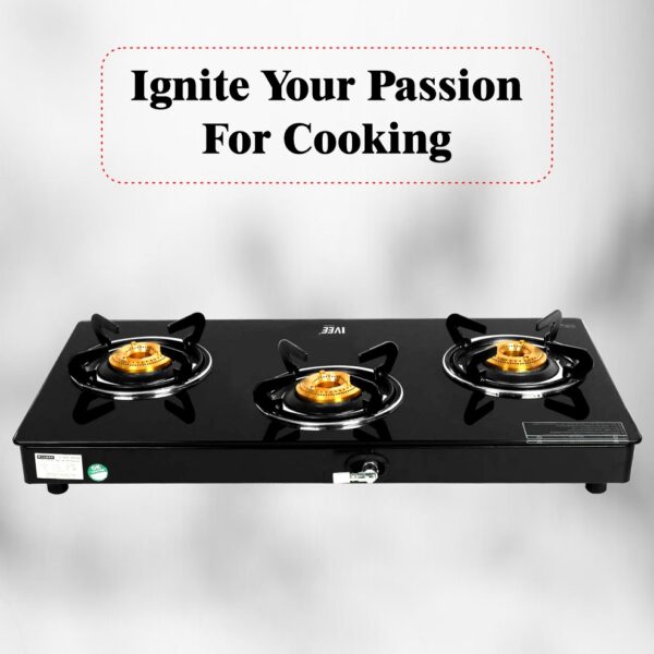 3 burner gas stove