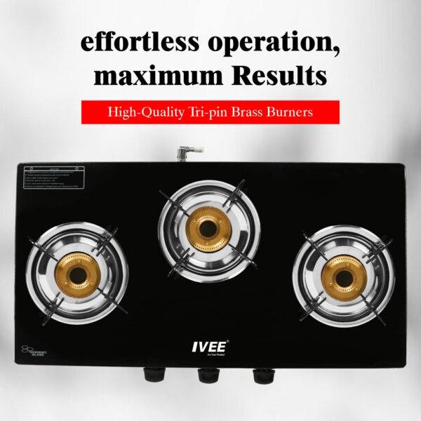 3 burner gas stove